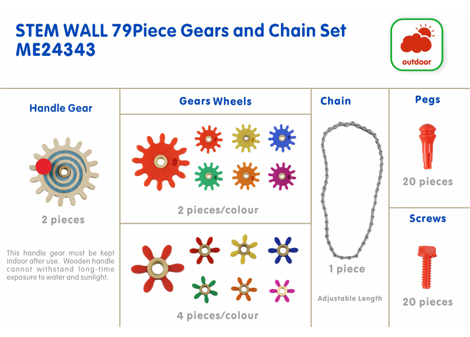 79 Piece Gears and Chain Set